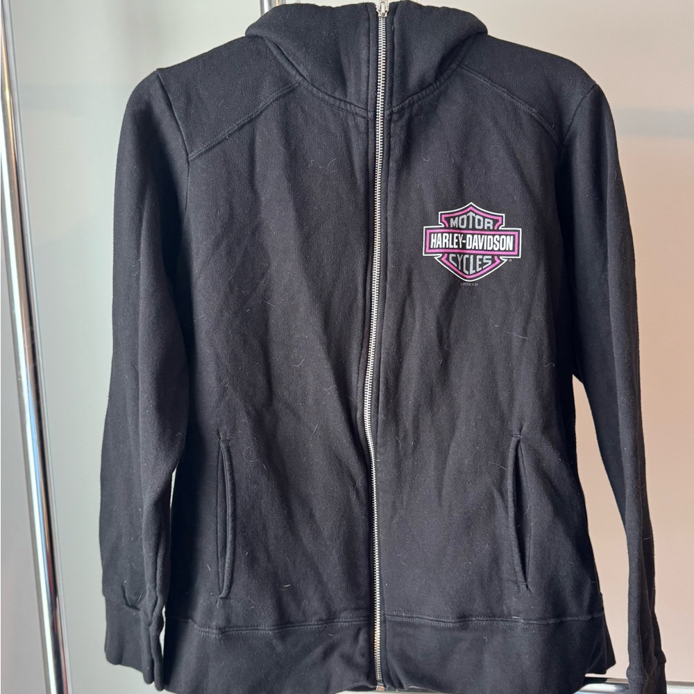 Harley-Davidson Black Full-Zip Sweatshirt